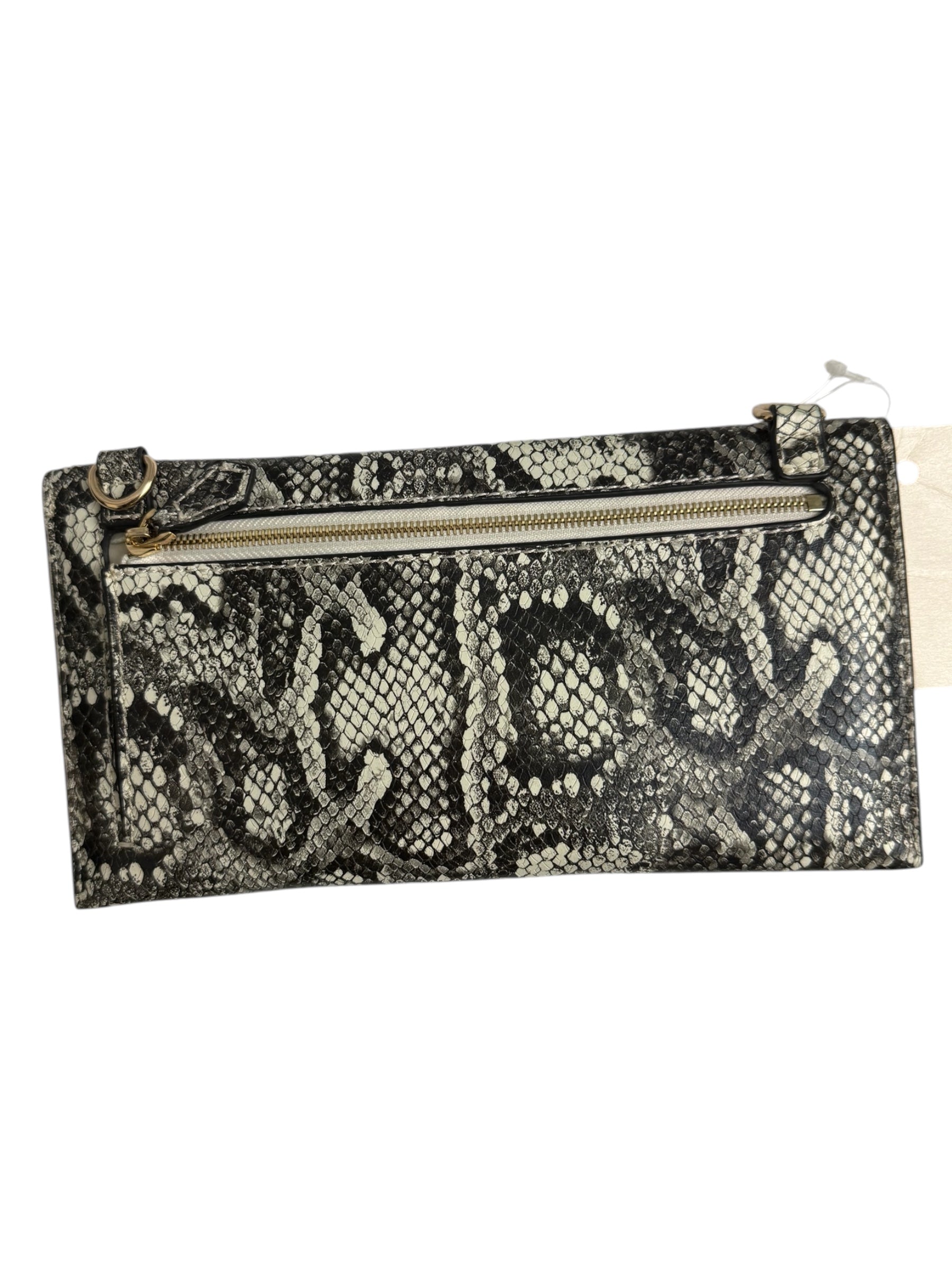Tucker Tweed Equestrian TCor De Star Clutch - Black & White Snakeskin  NEW