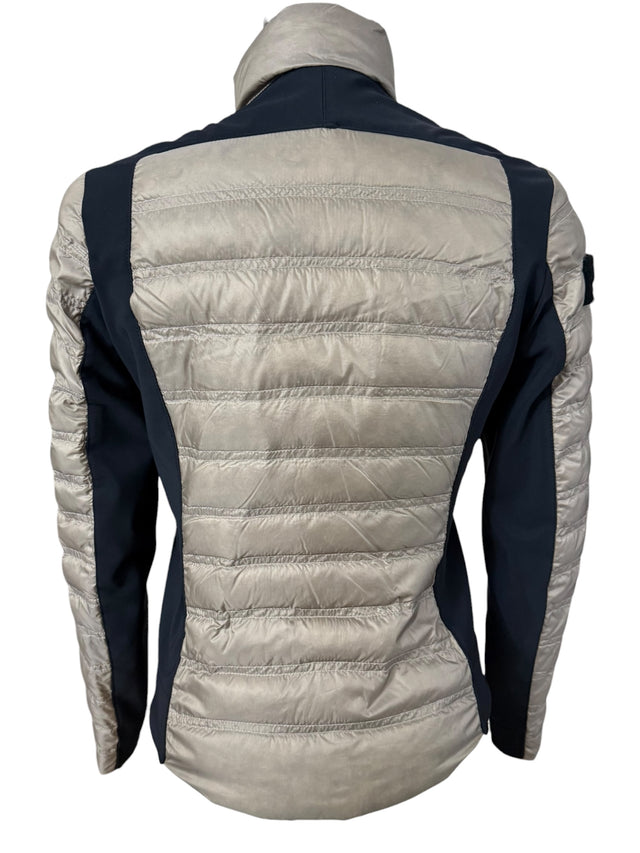 Cavalleria Toscana Women's Down Puffer Fitted Jacket- Tan / Size Medium