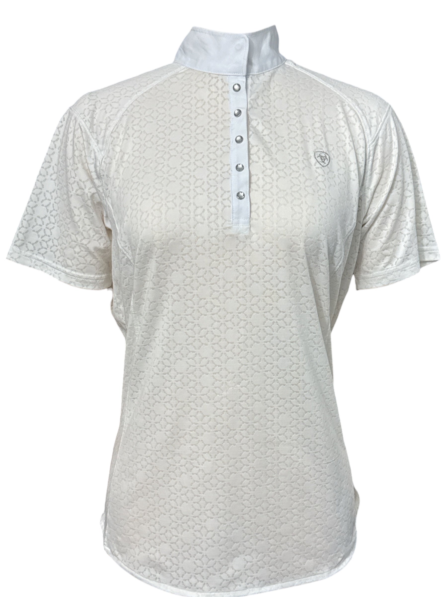 Ariat Showstopper Show Shirt Perforated - White / Size Large