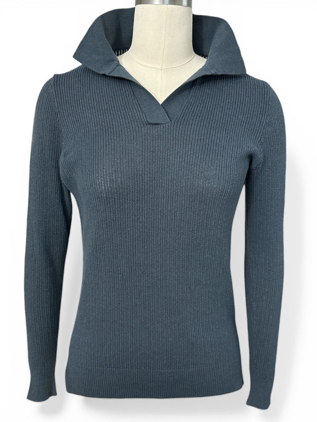 TKEQ Polo Classic Sweater - Grey / Size Small