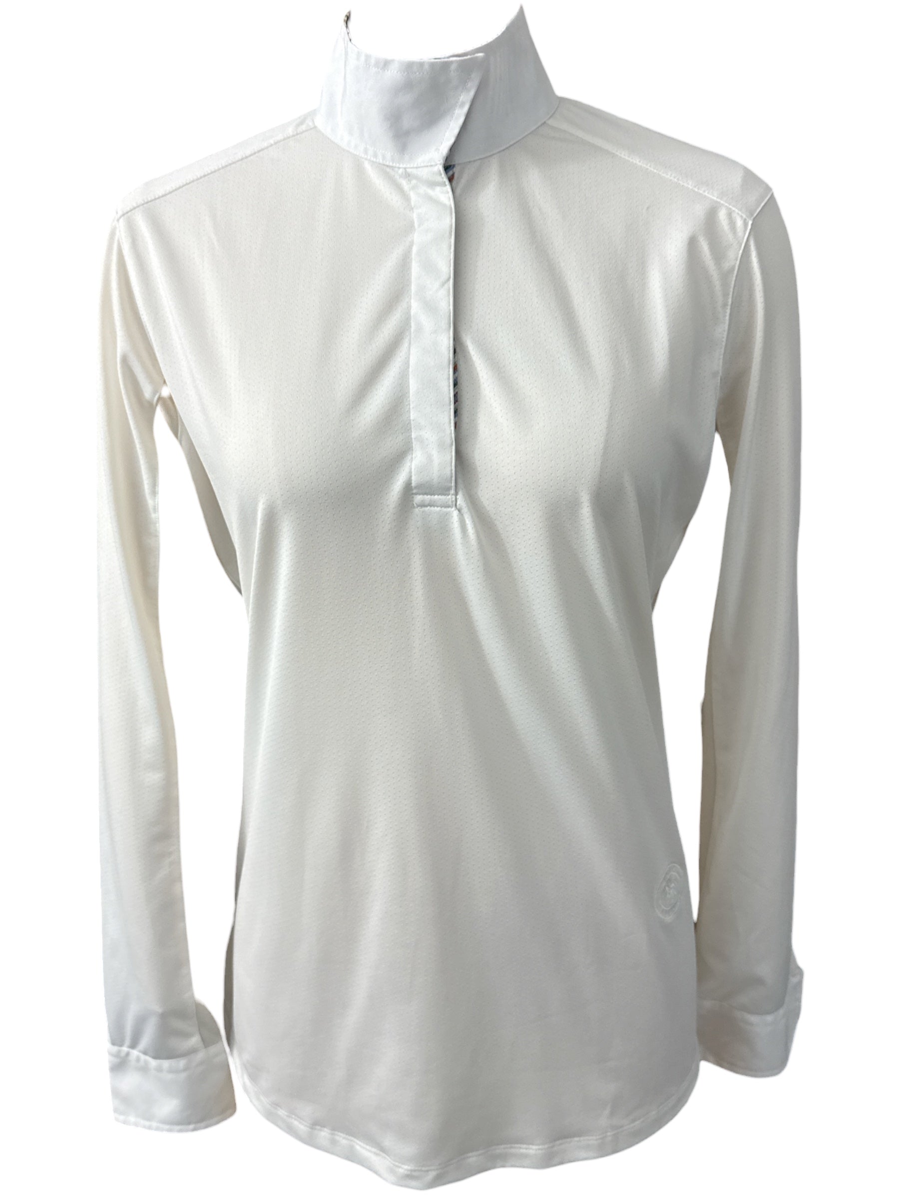 Essex Classics Talent Yarn Wrap Collar Show Shirt - White with Stripes / Size Large NEW