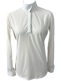 Essex Classics Talent Yarn Wrap Collar Show Shirt - White with Stripes / Size Large NEW