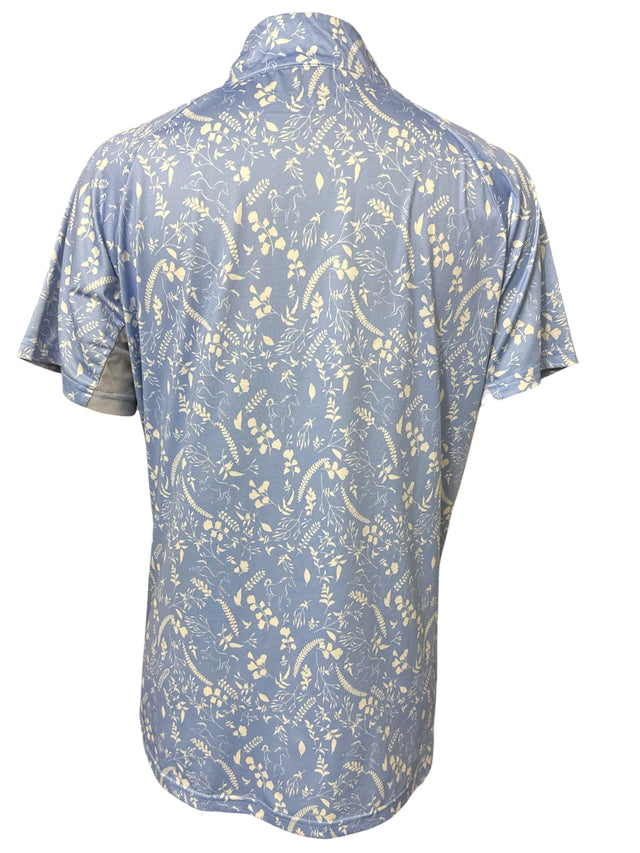 SmartPak Piper Sunshirt - Light Blue Floral/ Size Large