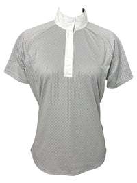 Ariat Showstopper 2.0 Show Shirt Perforated - Grey / Size Large