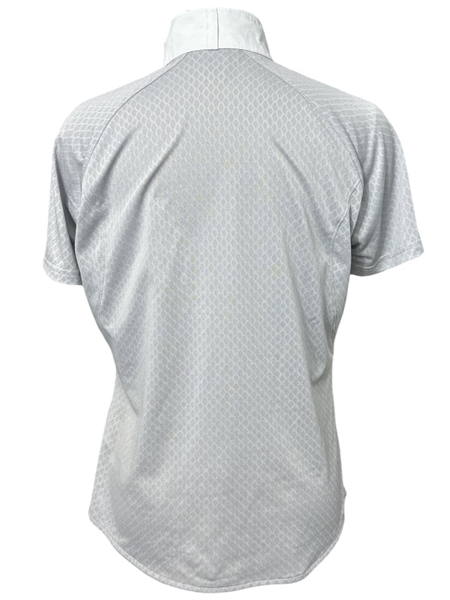 Ariat Showstopper 2.0 Show Shirt Perforated - Grey / Size Large
