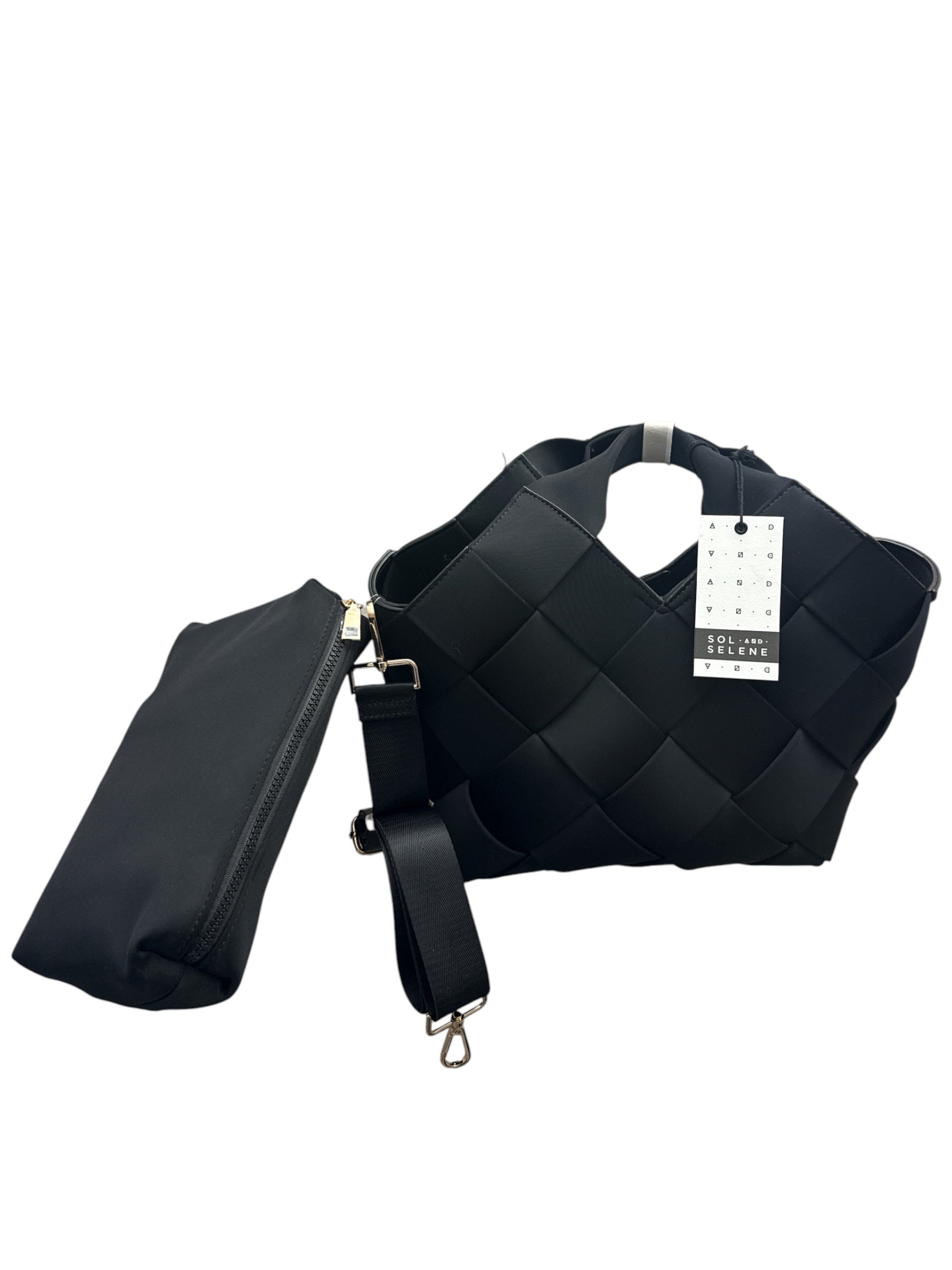 Sole and Selene Neoprene Woven Resilience Bag - Black   NEW