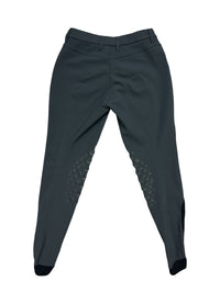 Cavalleria Toscana Women's Knee Grip Breeches - Charcoal Grey / Size IT 40 (US 26)