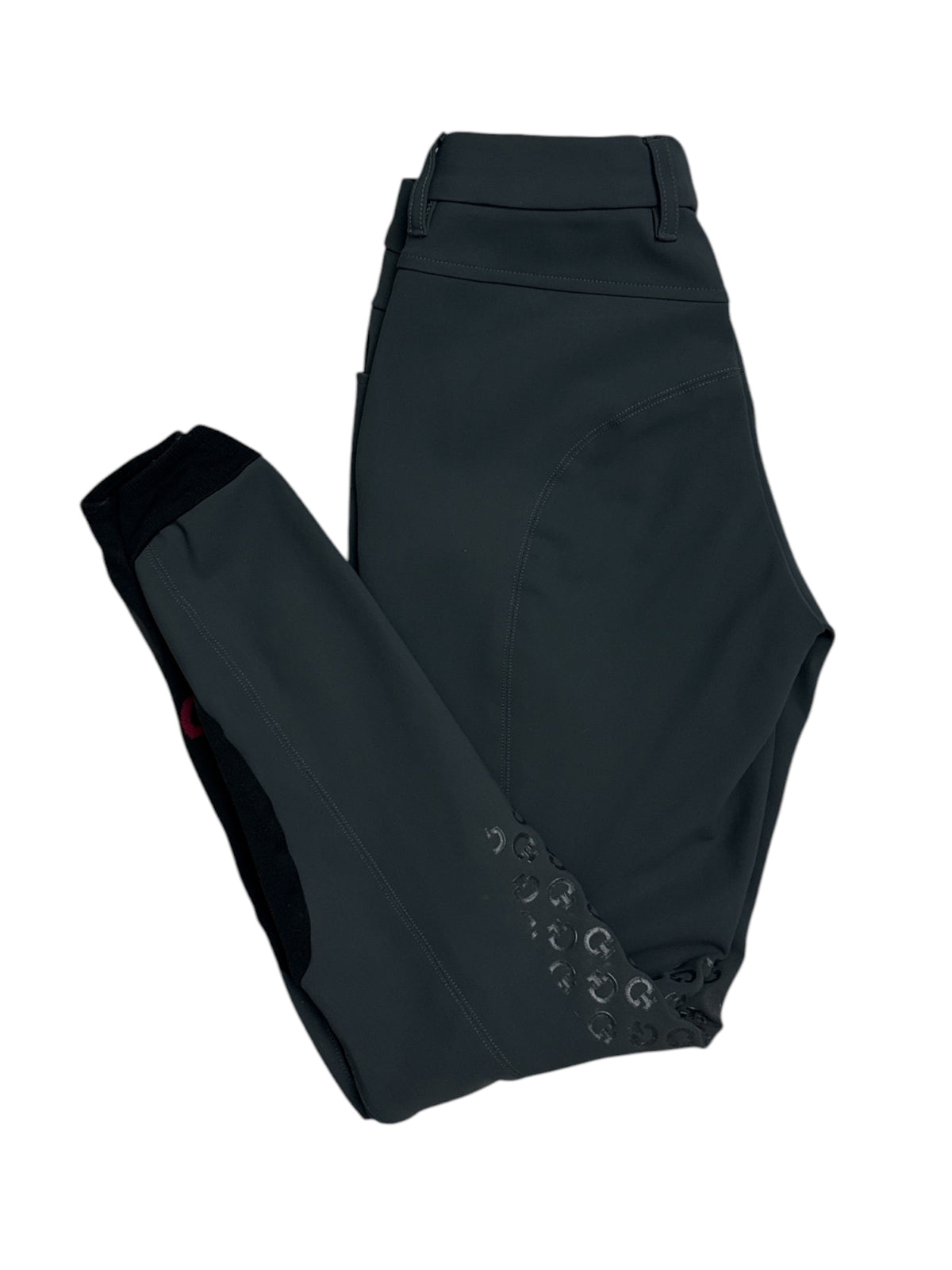 Cavalleria Toscana Women's Knee Grip Breeches - Charcoal Grey / Size IT 40 (US 26)