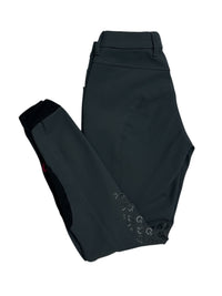 Cavalleria Toscana Women's Knee Grip Breeches - Charcoal Grey / Size IT 40 (US 26)