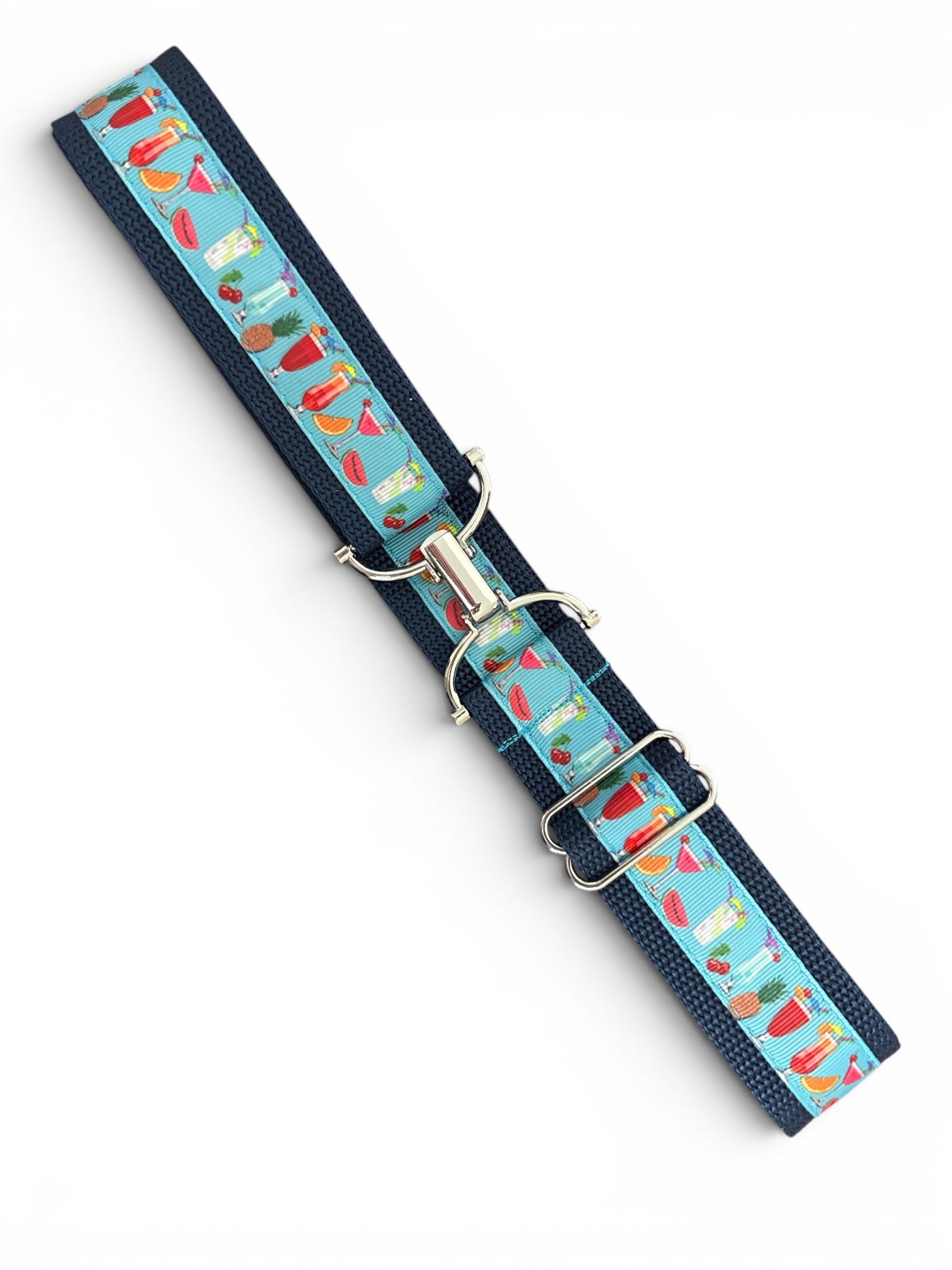 In The Loop Belt By Equiparent Tropical Cocktails on Navy / Size Medium