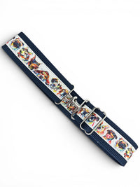 In The Loop Belt By Equiparent Dog Print on Navy / Size Small