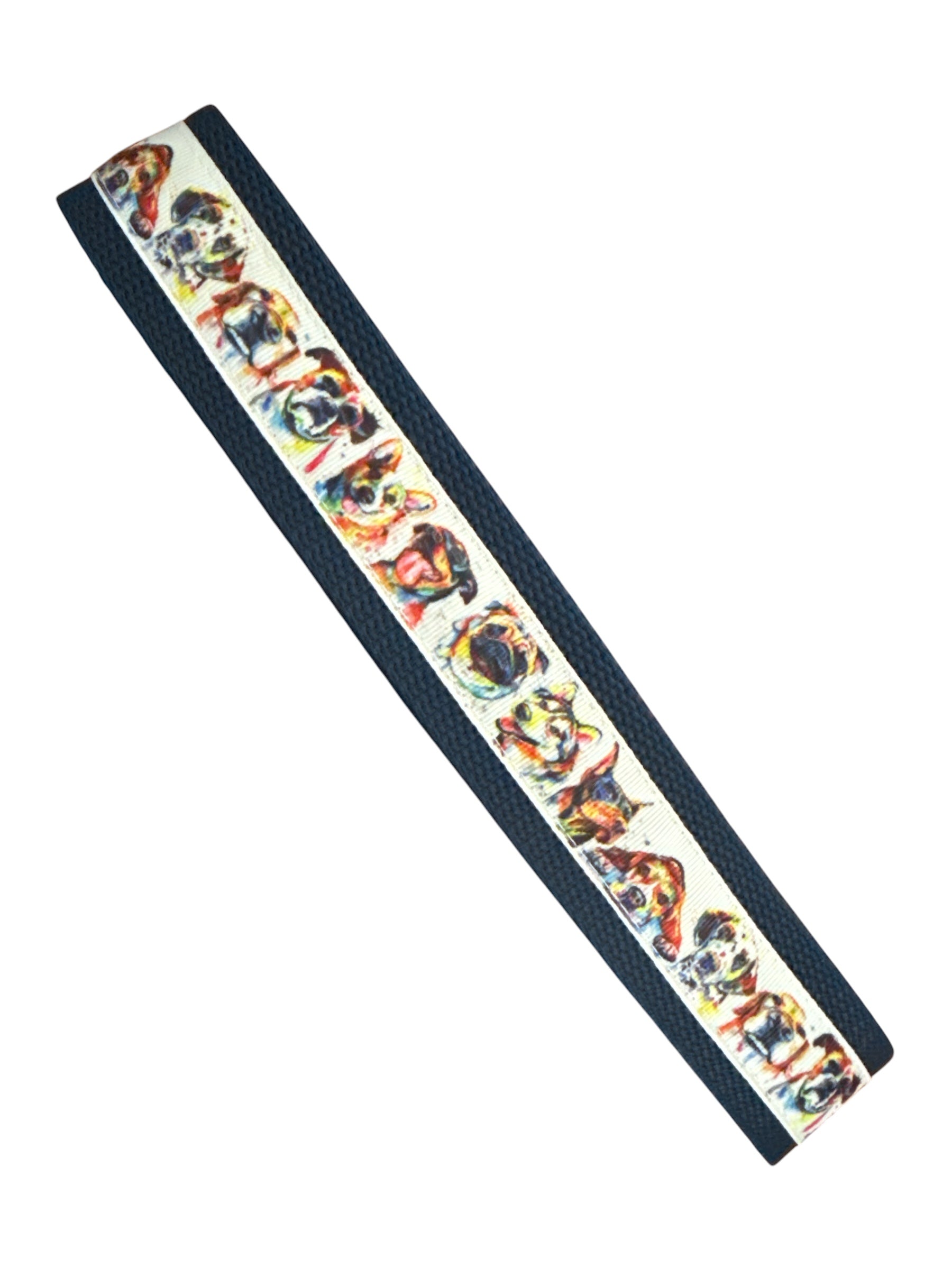 In The Loop Belt By Equiparent Dog Print on Navy / Size Small