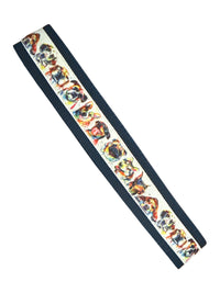 In The Loop Belt By Equiparent Dog Print on Navy / Size Small