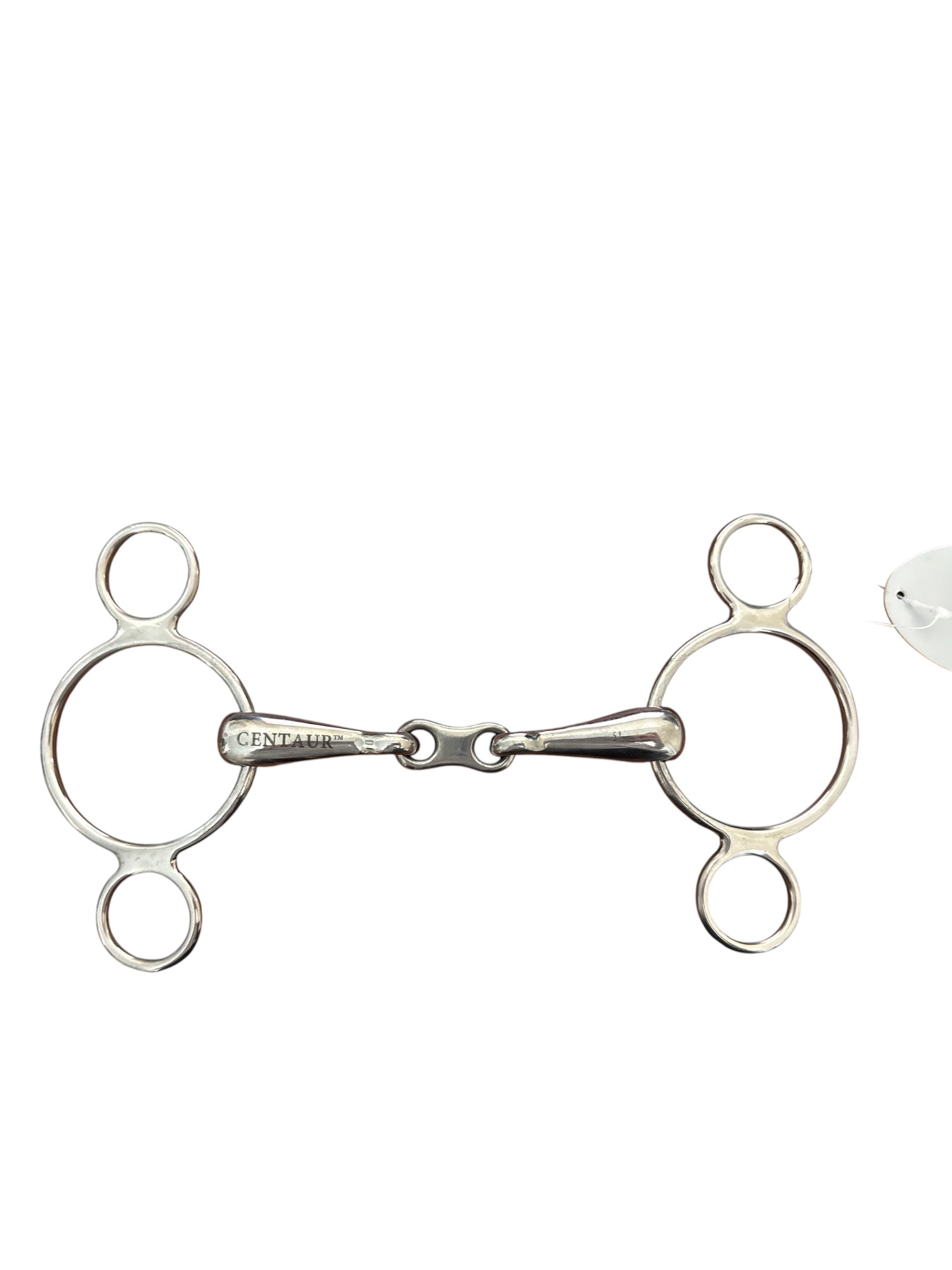 Centaur French Link 2-Ring Elevator Gag Bit  / Size 5"  NEW