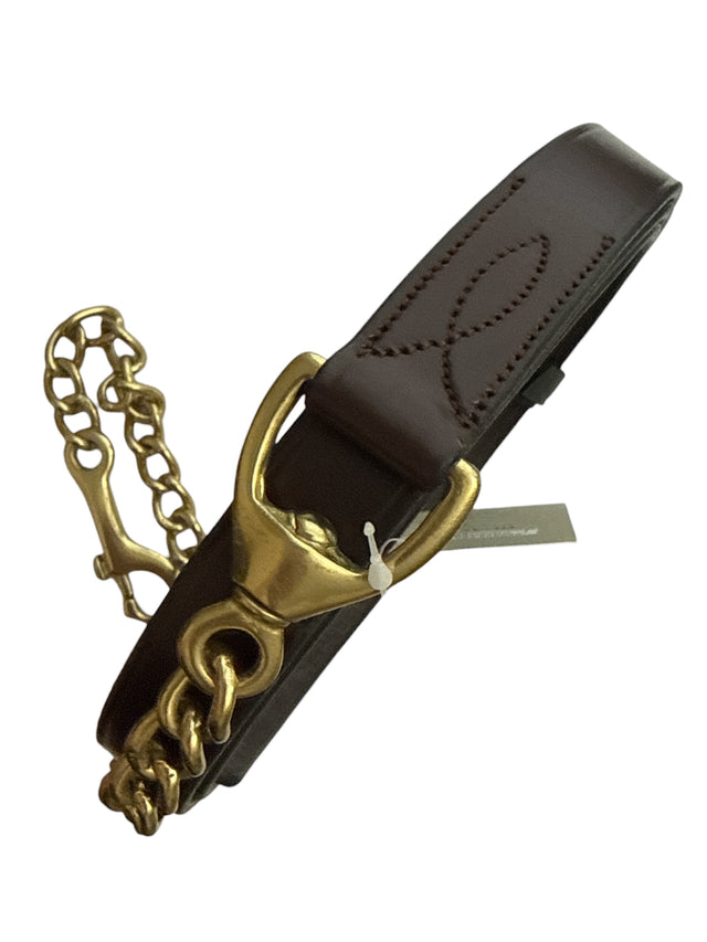 Black Oak By KL Select Lead Line - Brown Leather / Brass   NEW