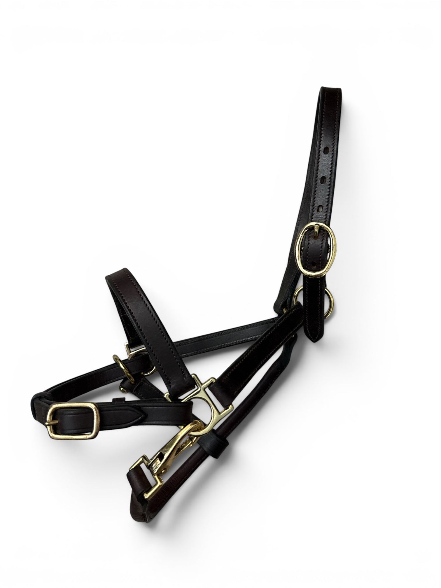 Camelot Pony Turnout Halter - Brown Leather  NEW