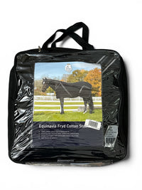 Equinavia Fryd Cotton Stable Sheet - Black / Size 80"   NEW