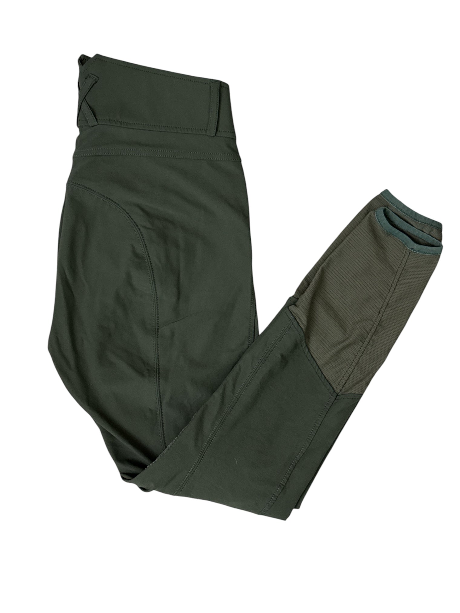 Horze Angelina Knee Patch Breeches - Green / Size US 24