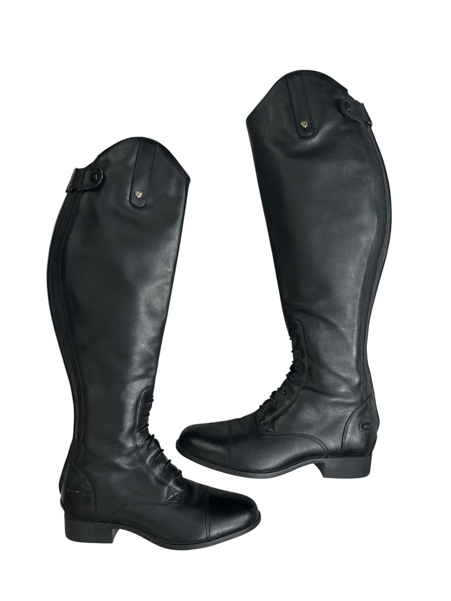 Ariat Women's Heritage Contour II Field Zip Tall Riding Boots -  Black /Size 8.5 Medium Height / Full Calf