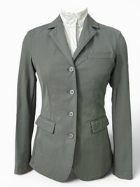 Animo Women's 4 Button Show Coat - Grey / Size IT 40