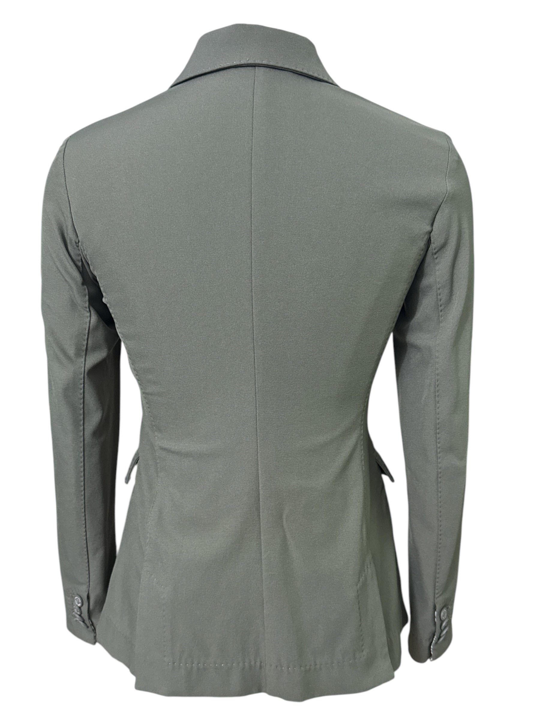 Animo Women's 4 Button Show Coat - Grey / Size IT 40