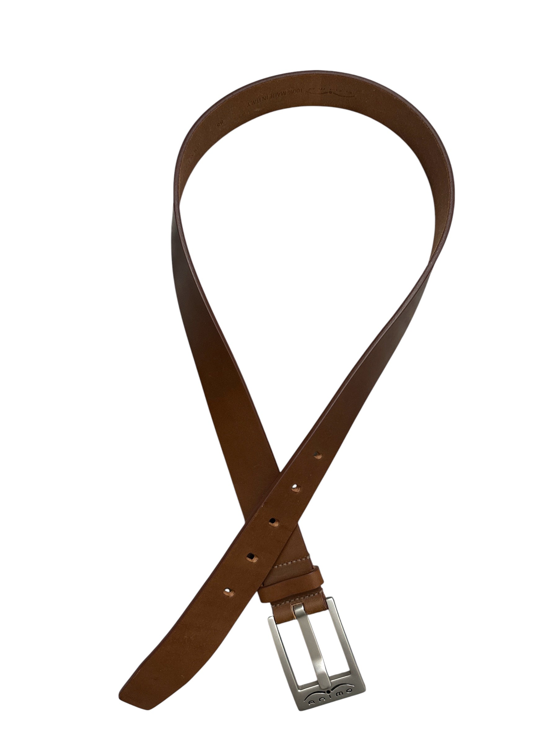 Animo Brown Leather Belt - Size 85 cm