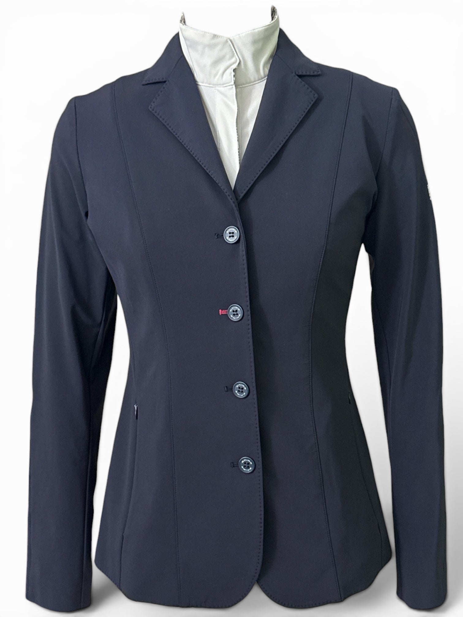 Animo Women's 4 Button Show Coat - Navy / Size IT 40
