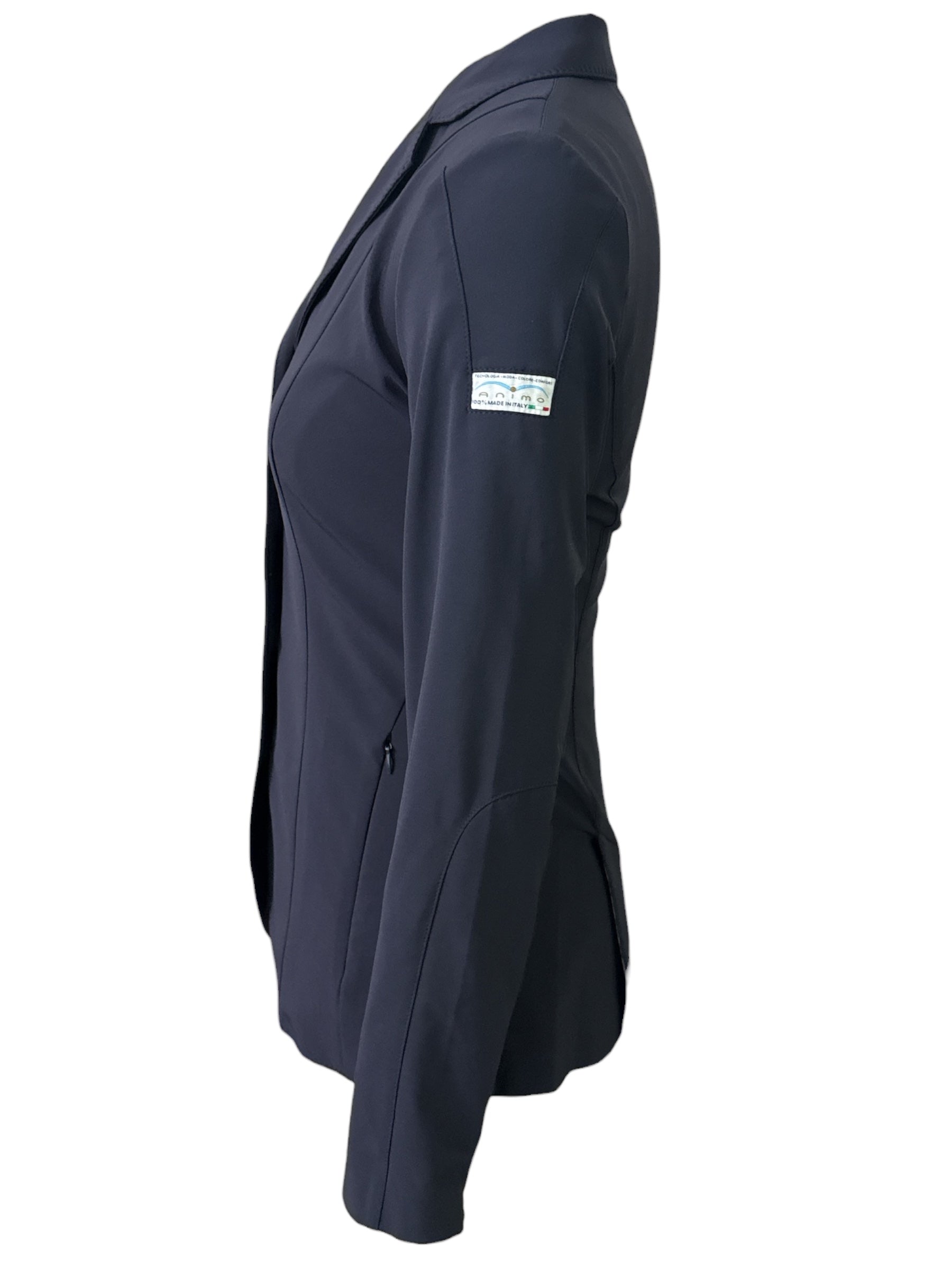 Animo Women's 4 Button Show Coat - Navy / Size IT 40
