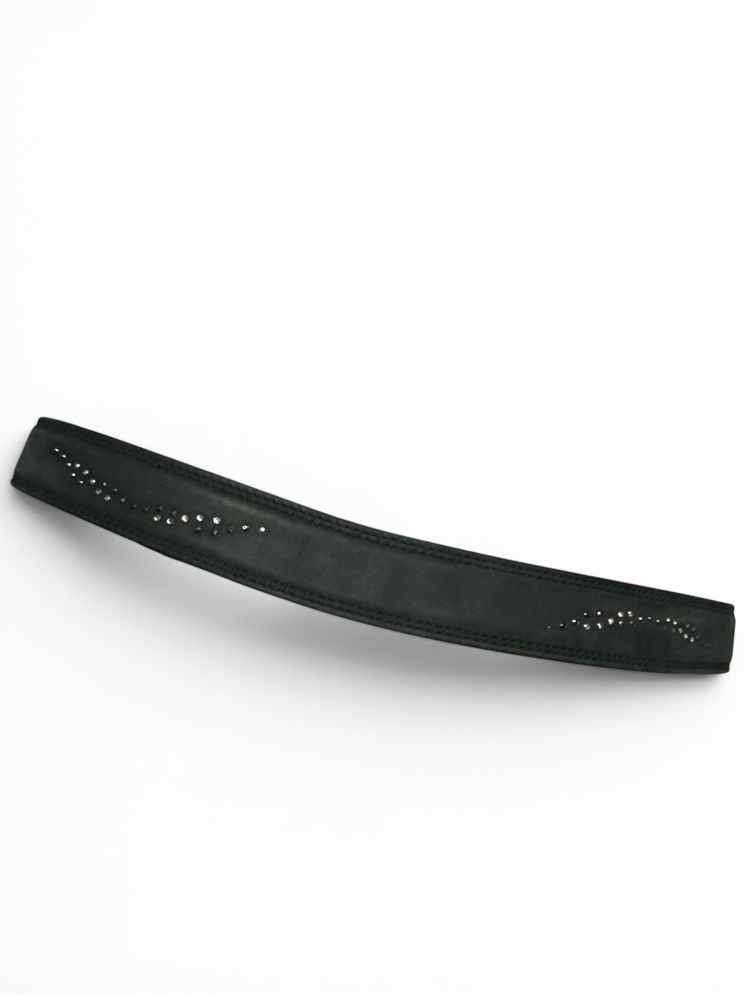 Animo Henry Belt with Swarovski Crystals - Black / Size 85 cm