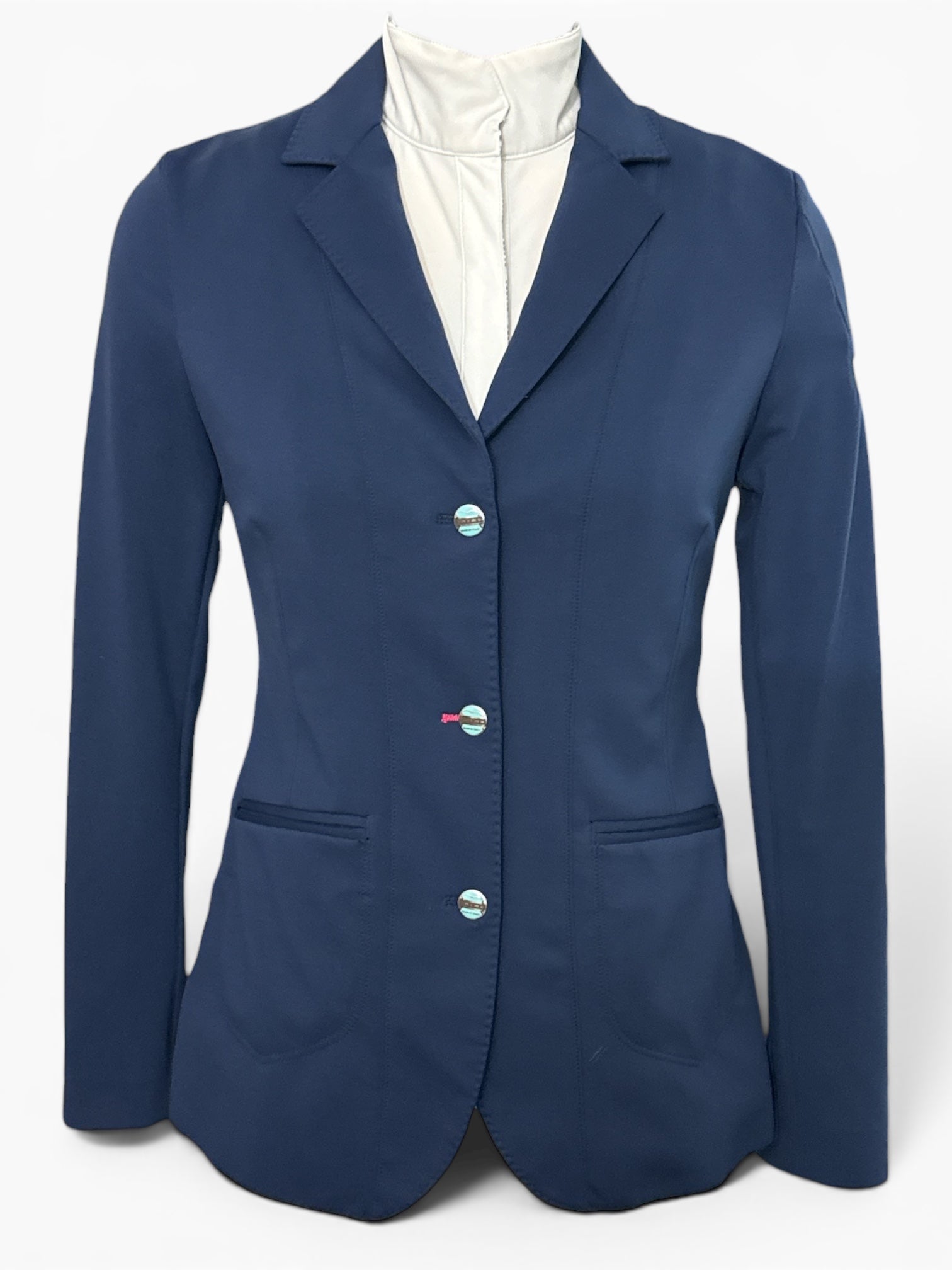 Animo Women's Show Coat - Navy Blue / Size IT 40
