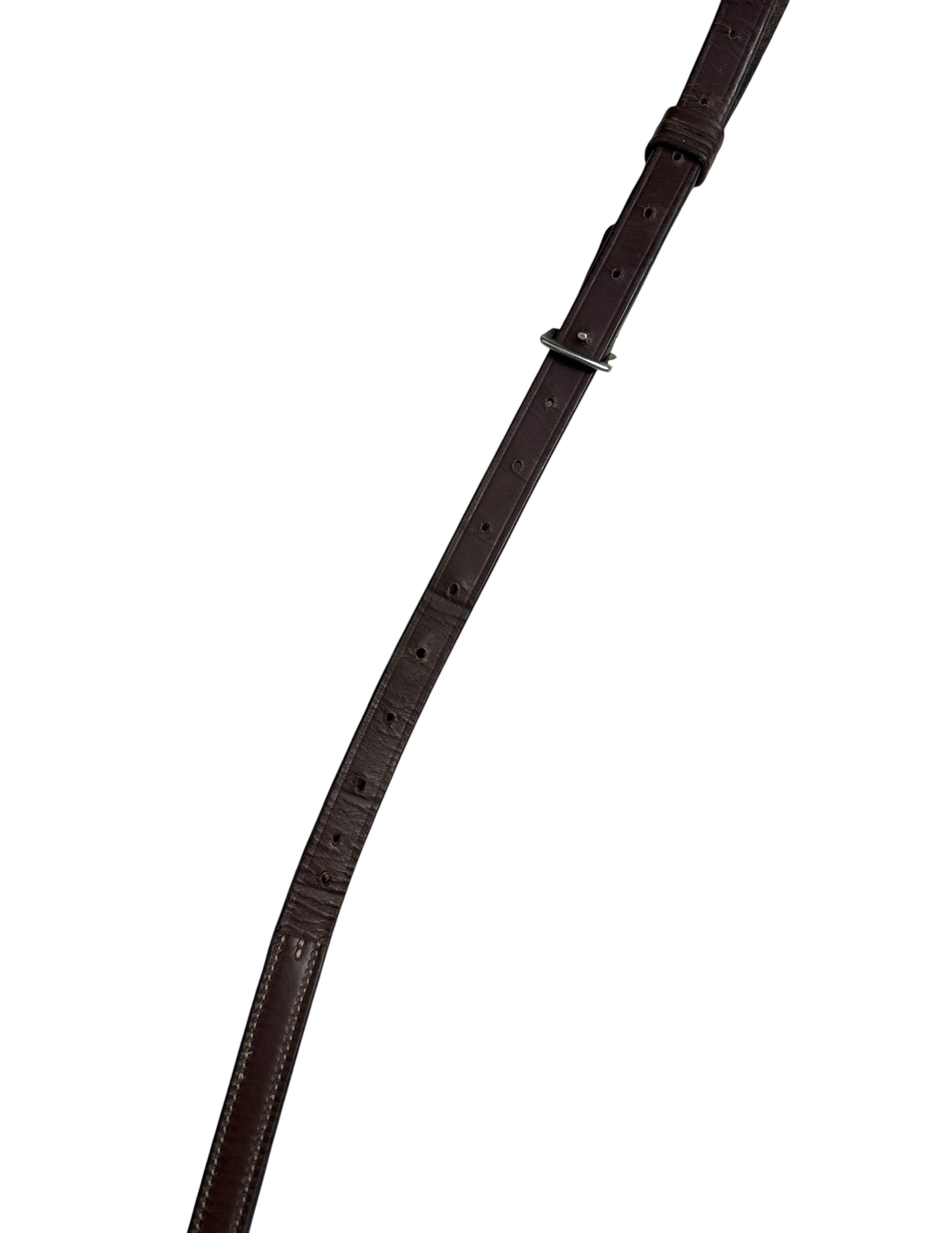 Hadfield's Saddlery Flat Raised Leather Standing Martingale - Brown / Oversize