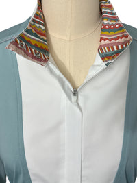 Chestnut Bay Sky Cool Liberty Show Shirt - Silver Blue / Size Medium   NEW