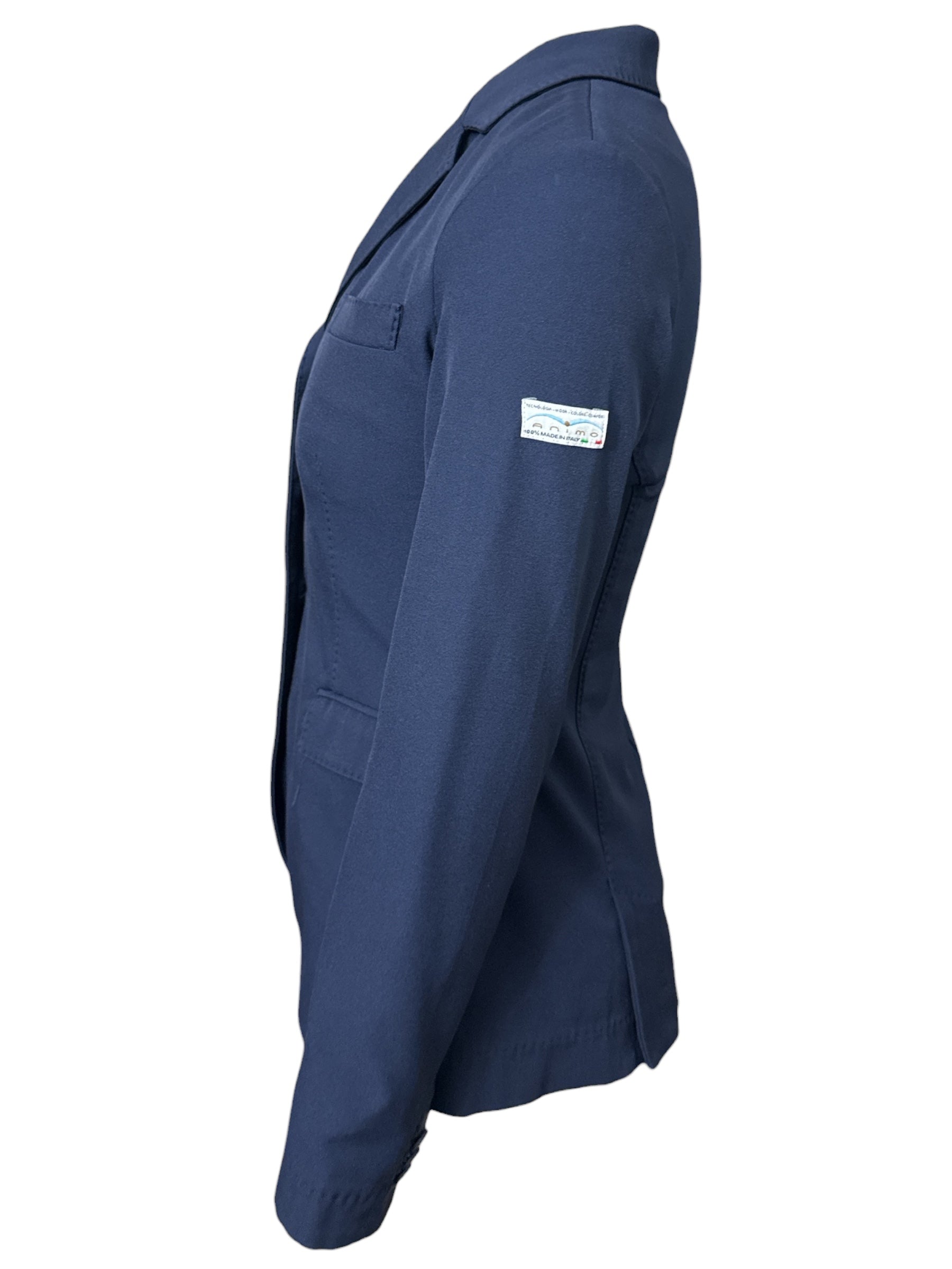 Animo Women's 4 Button Show Coat - Navy Blue / Size IT 40