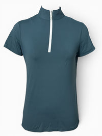 The Tailored Sportsman Women's Short Sleeve Sun Shirt - Green / Size Small