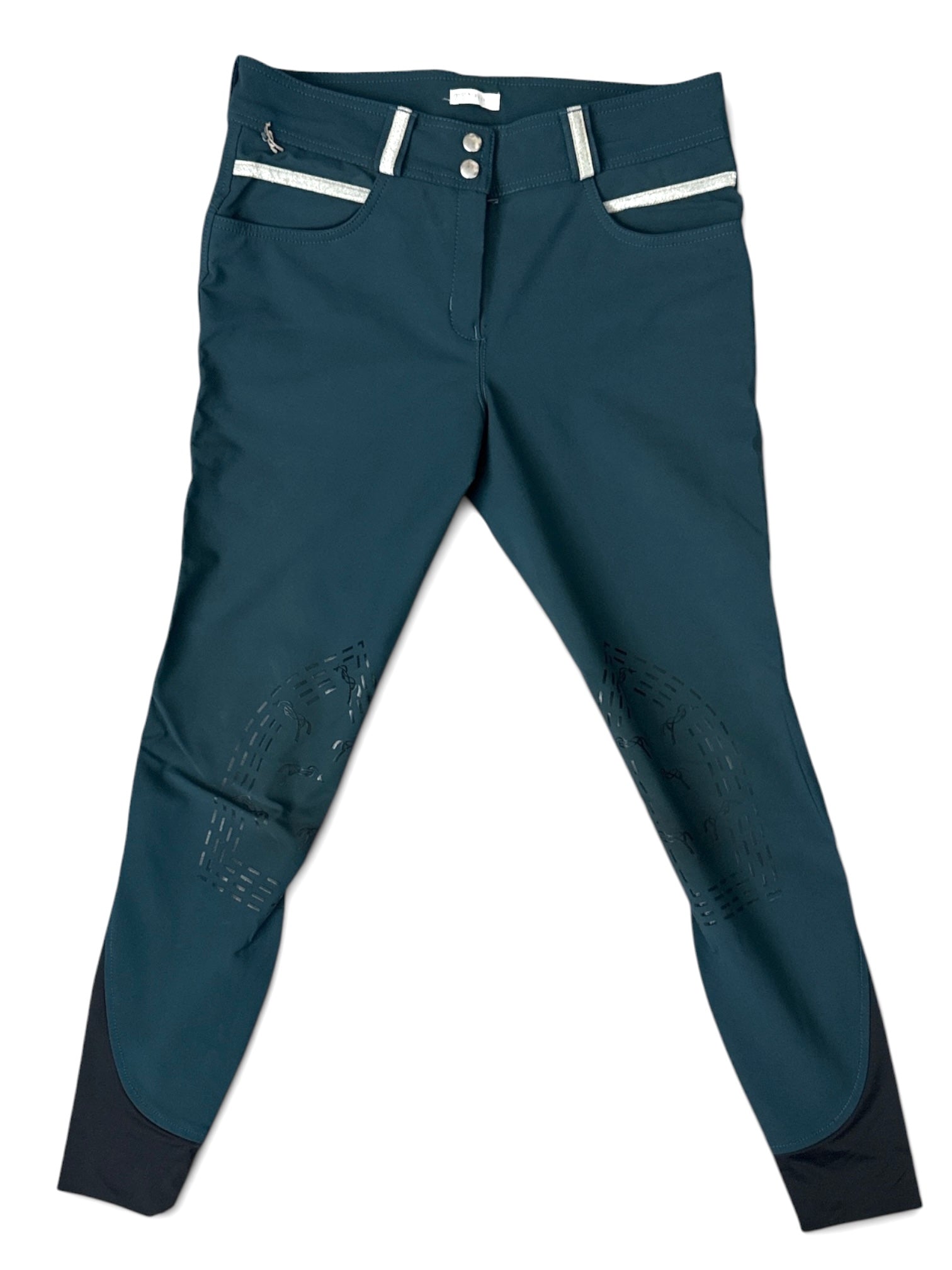 Penelope Women's Fun Breeches - Peacock Blue / Size FR 40