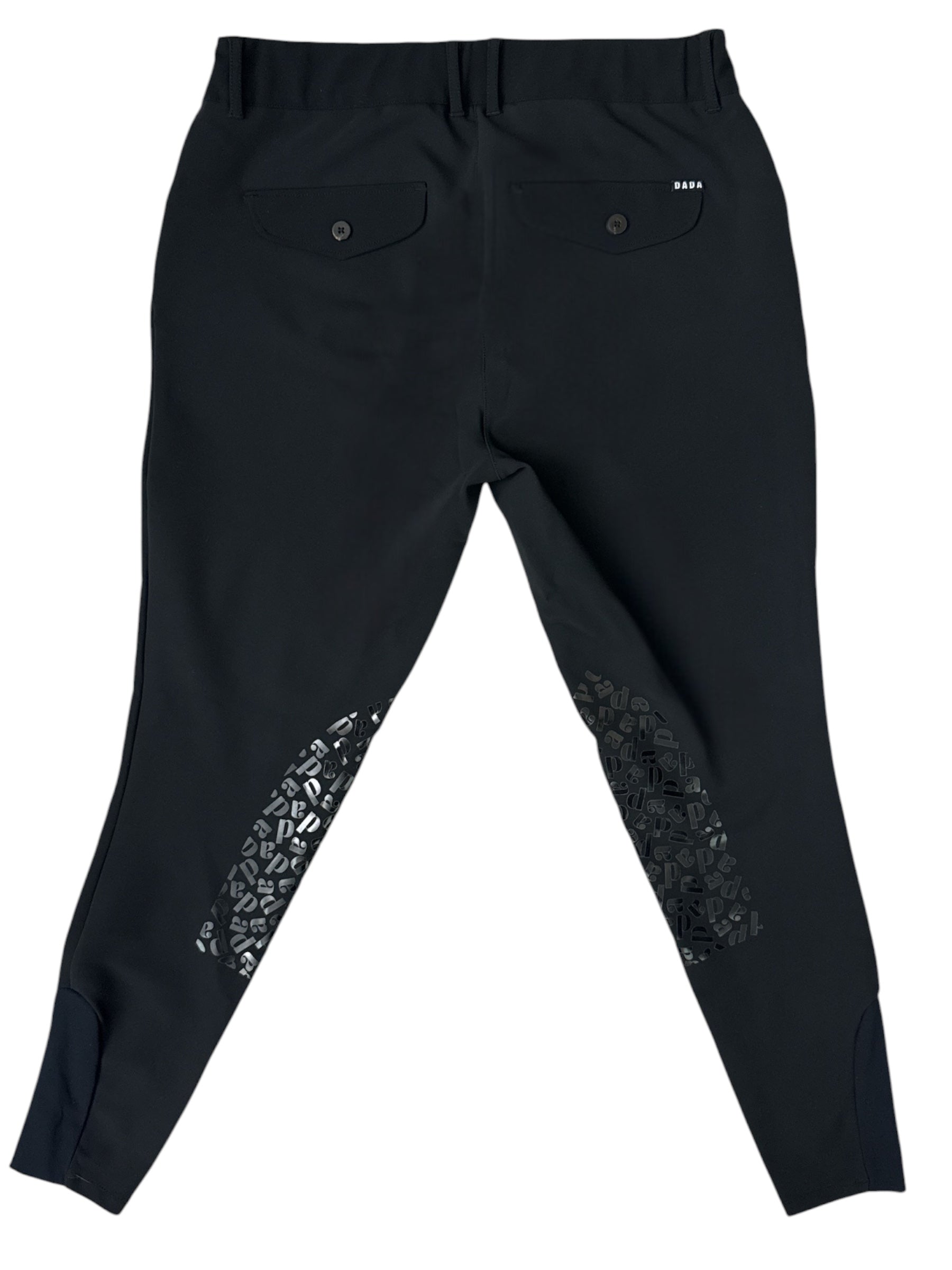Dada Sport Giovani Knee Grip Breeches - Black / Size 44