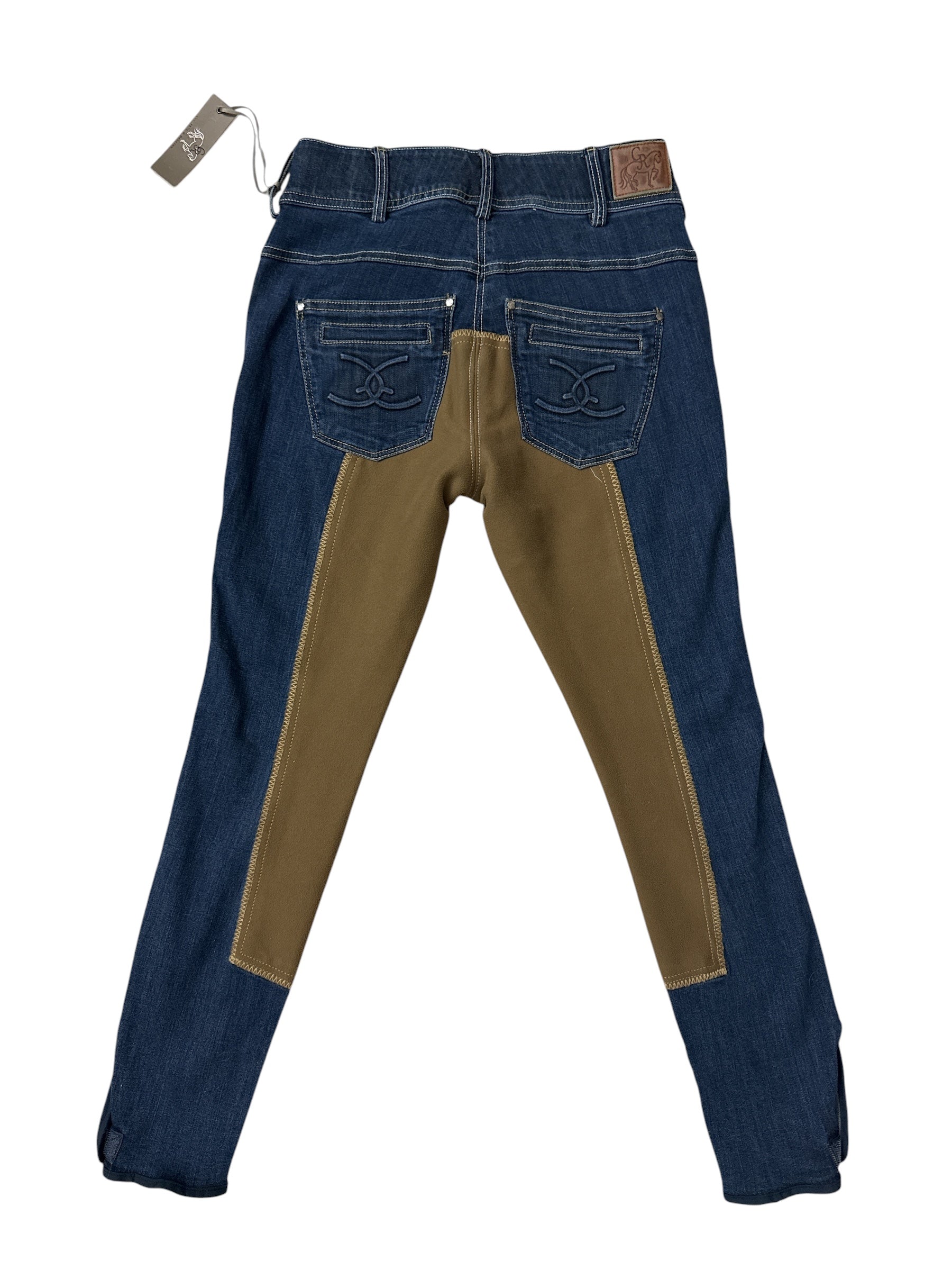 Goode Rider Equestrian Jean / Denim Breech Full Seat Mid Rise - Vintage Wash / Size 28 R    NEW