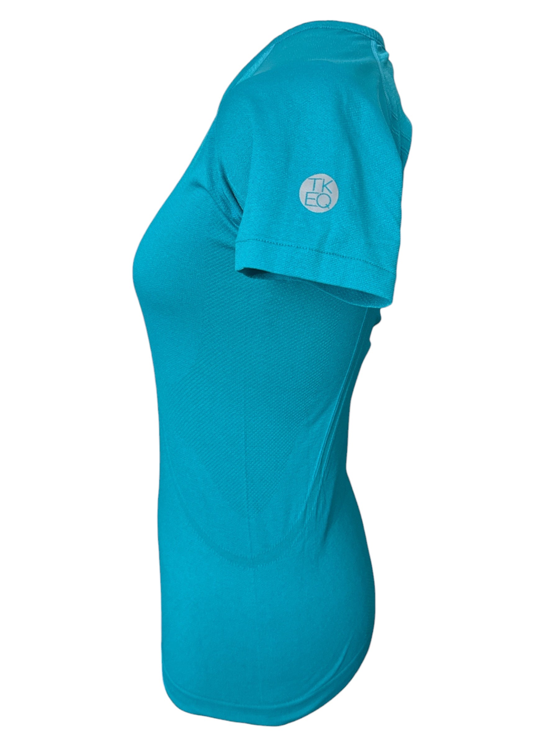 TKEQ Kennedy Seamless Short Sleeve Shirt / Turquoise - Size S/M