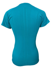 TKEQ Kennedy Seamless Short Sleeve Shirt / Turquoise - Size S/M