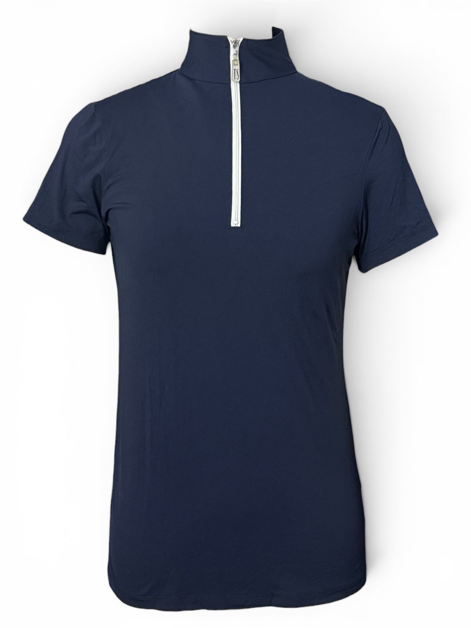 The Tailored Sportsman Women's Short Sleeve Sun Shirt - Navy Blue / Size Small