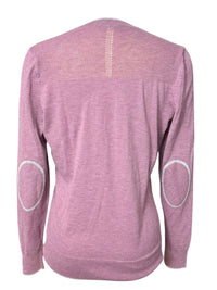 RJ Classics Natalie V Neck Wool Blend Sweater - Dusty Orchid / Size Medium