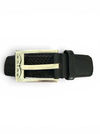 Animo Halan Braided Woven Belt - Black / Size 85 cm
