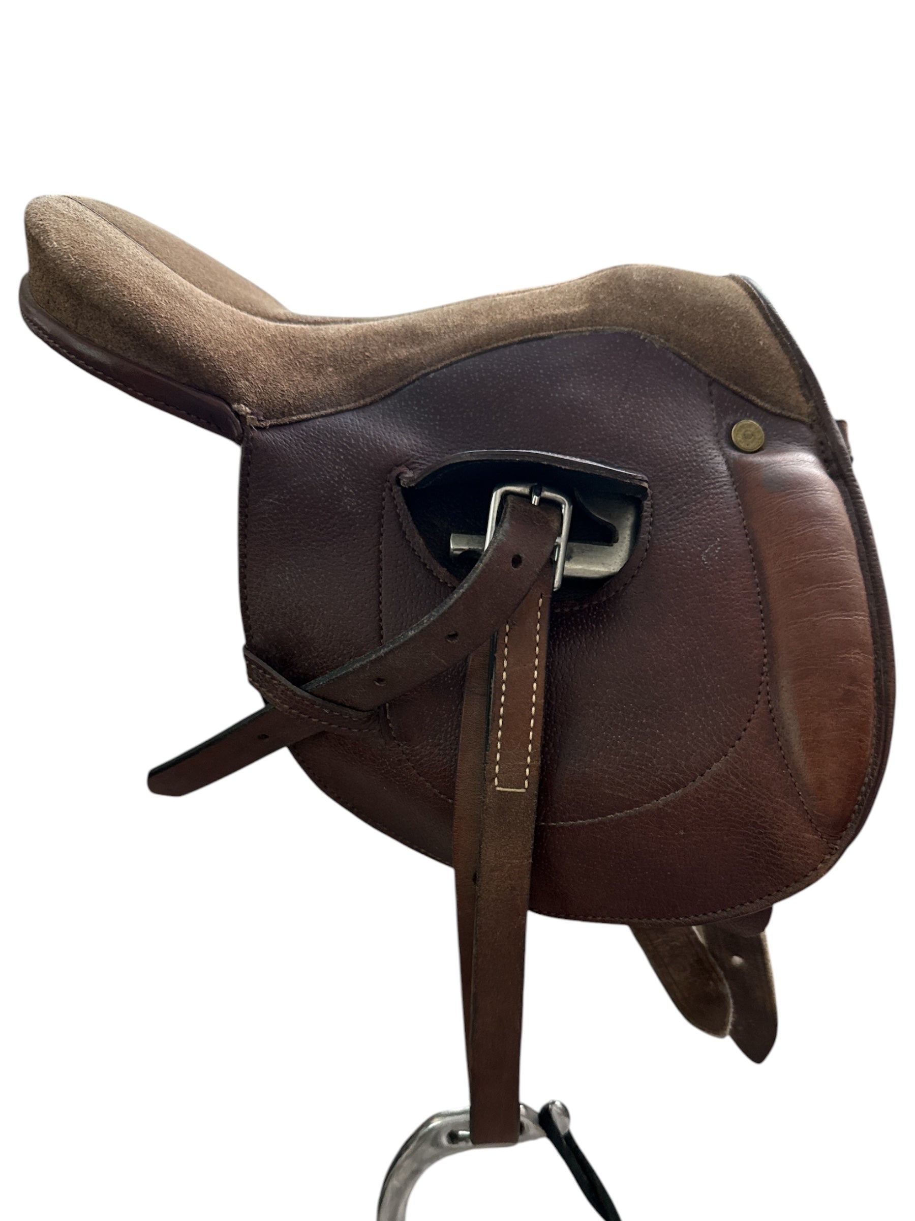Collegiate Leadline Junior Saddle With Leathers - Brown / 12 "