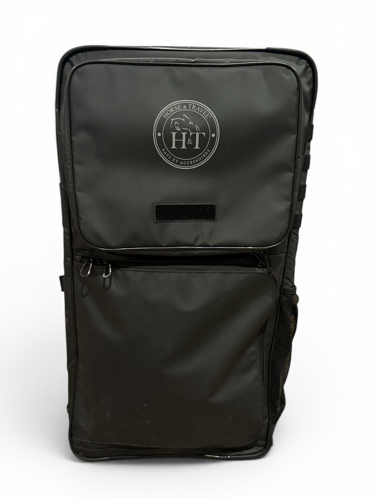 Horse & Travel Competition Suitcase Saddle Storage with Removable Trolley - Black