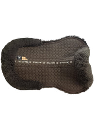 Mattes Platinum All Purpose Half Pad with Rear Trim - Brown / Size Medium