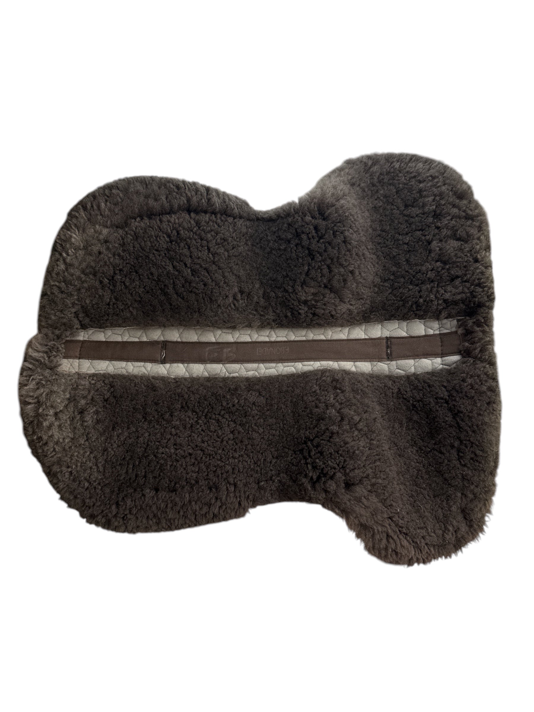 Mattes Platinum All Purpose Half Pad with Rear Trim - Brown / Size Medium