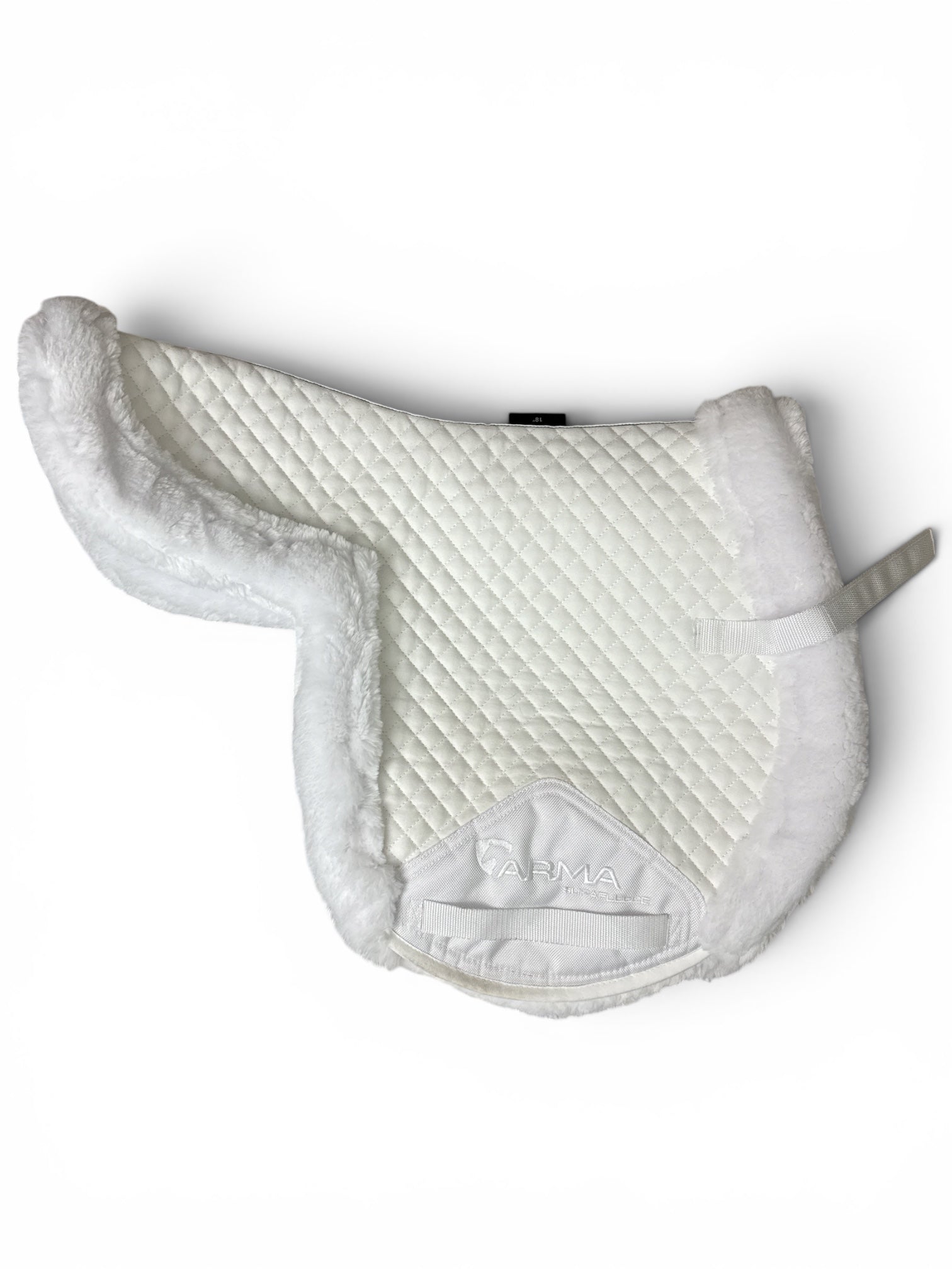 Arma SupaFleece Rimmed Shaped Contour Hunter Pad - White / Size 18"