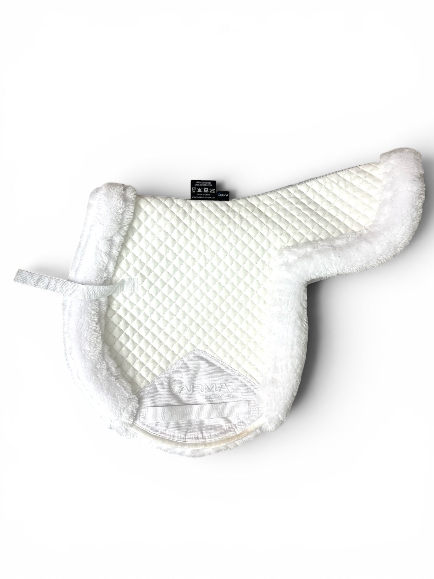 Arma SupaFleece Rimmed Shaped Contour Hunter Pad - White / Size 18"