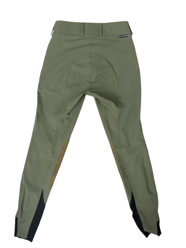 RJ Classics Gracie Knee Patch Breech - Green / Size 26 R