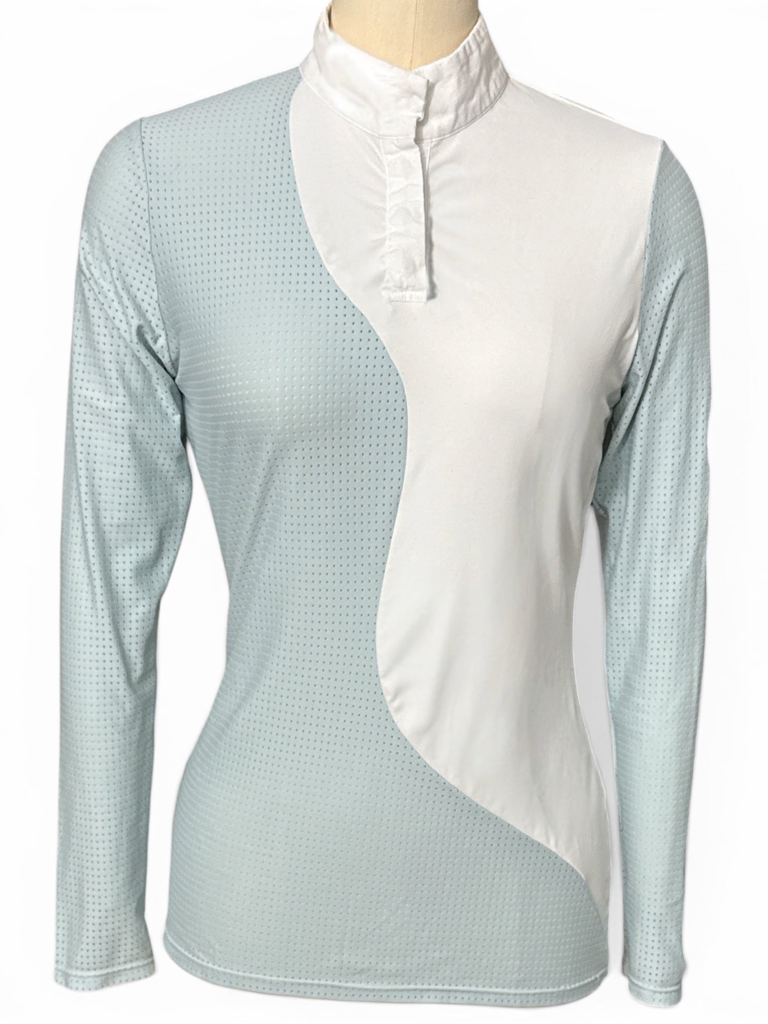 Equestrian Club Lenna Show Shirt - Blue  / Size Medium